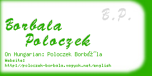 borbala poloczek business card